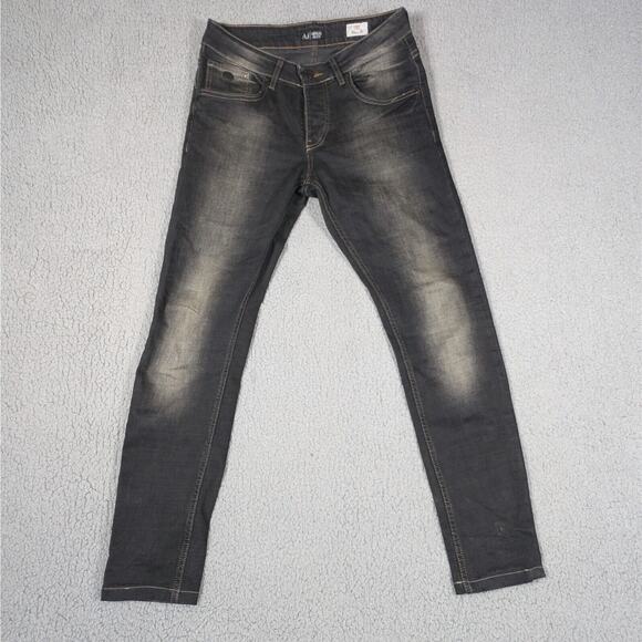 Emporio Armani Jeans Mens Size 28X27 Black J31 Slim Fit Jeans